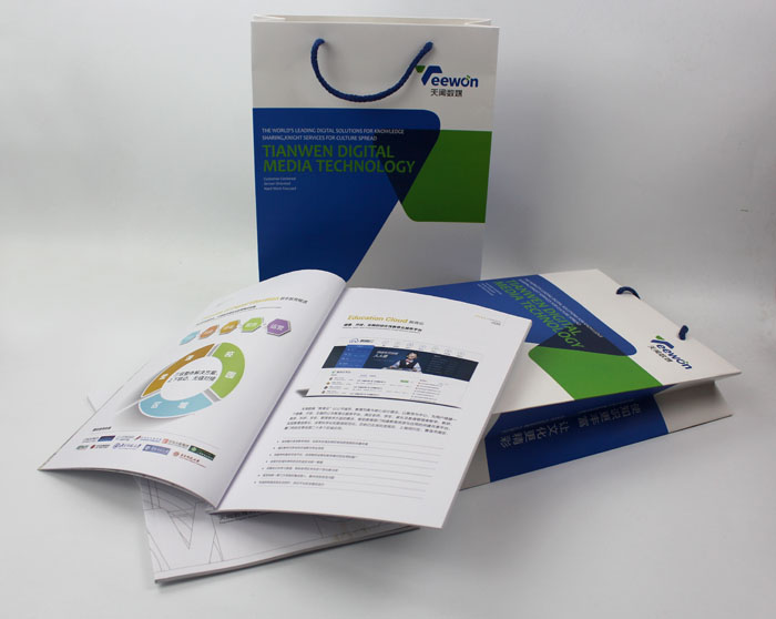 手提袋制作、企業(yè)畫冊印刷，天聞數(shù)媒科技也是選擇長沙印刷廠日大彩印